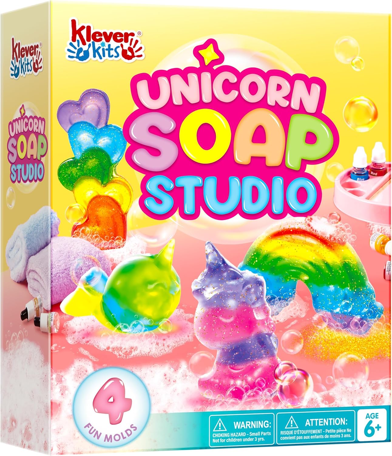 Soap Making Gifts - JOYFY ユニコーン石鹸作りキット 女の子向け工作 DIYプロジェクト 子供の誕生日 クリスマスプレゼント