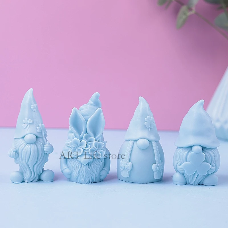 クリスマスドワーフシリコーンキャンドルモールド 3d サンタ - Soap Making Gifts のレビューと価格