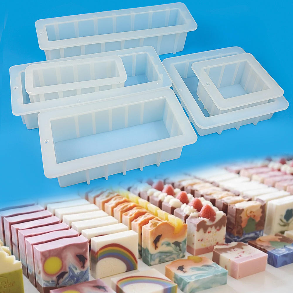 石鹸型 複数サイズから選べる 手作り石鹸 シリコン型 長方形 - Soap Making Kit For Beginners のレビューと価格