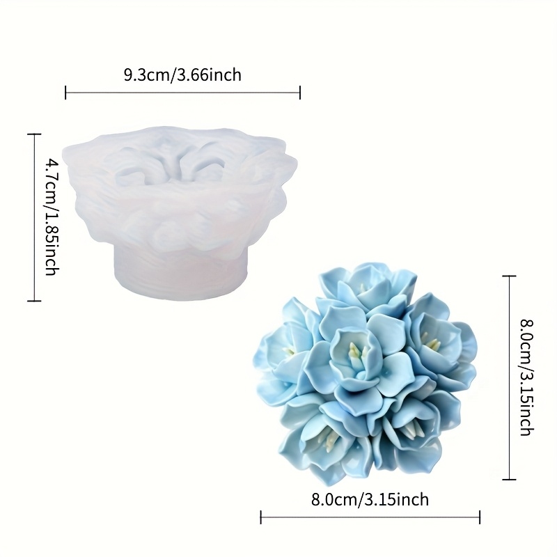 1つのアジサイの花型シリコンモールド、キャンドル、石鹸、樹脂 - Soap Making Instructions のレビューと価格
