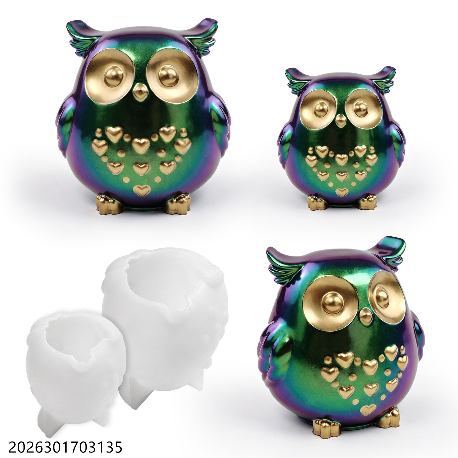 フクロウシリコンモールド 3D鳥型セット DIYエポキシ樹脂 - Soap Making Instructions のレビューと価格