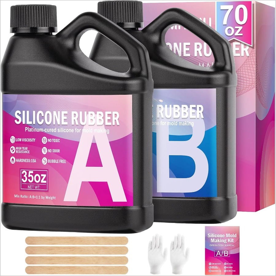 シリコンモールド作成キット、38.8オンスの15A弾性液状シ - Soap Making Ins のレビューと価格